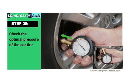 Check the optimal pressure of the car tire