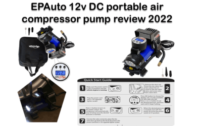 EPAuto 12v DC portable air compressor pump review 2022