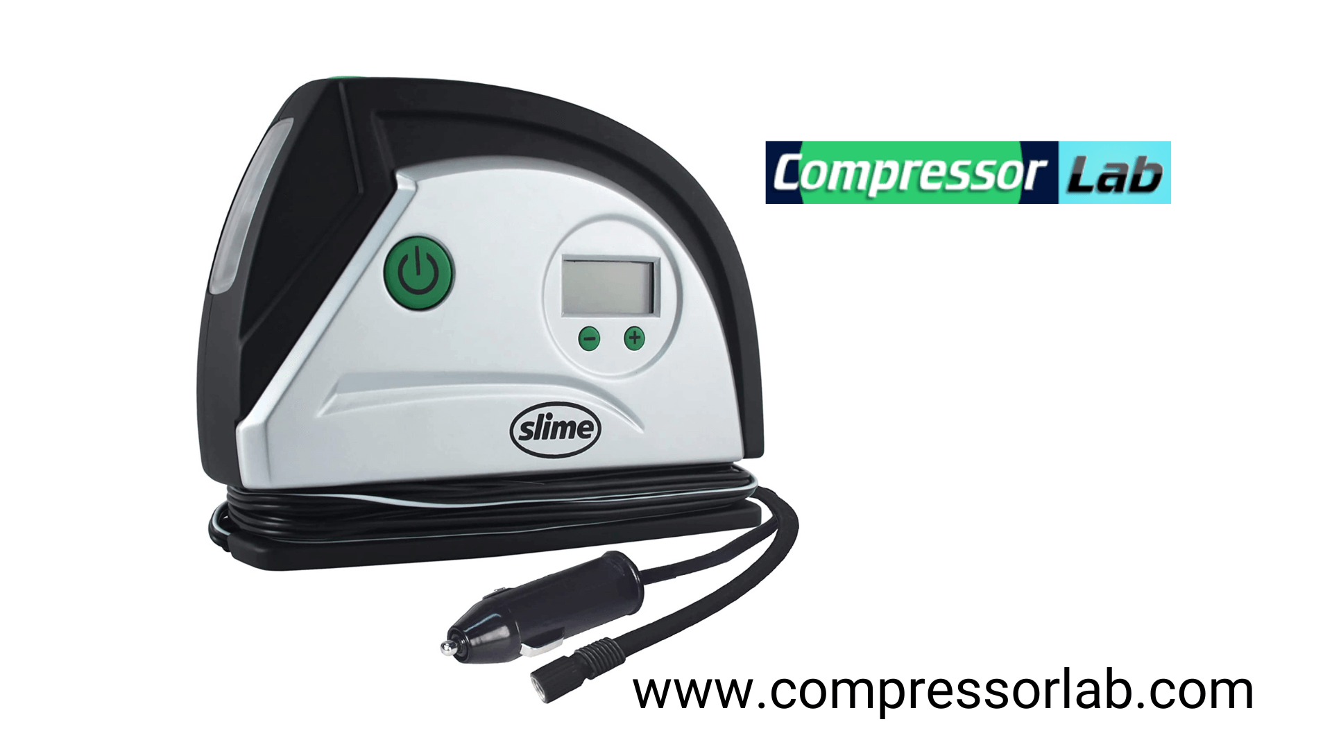 Slime 40051 Tire Inflator, Portable Car Air Compressor