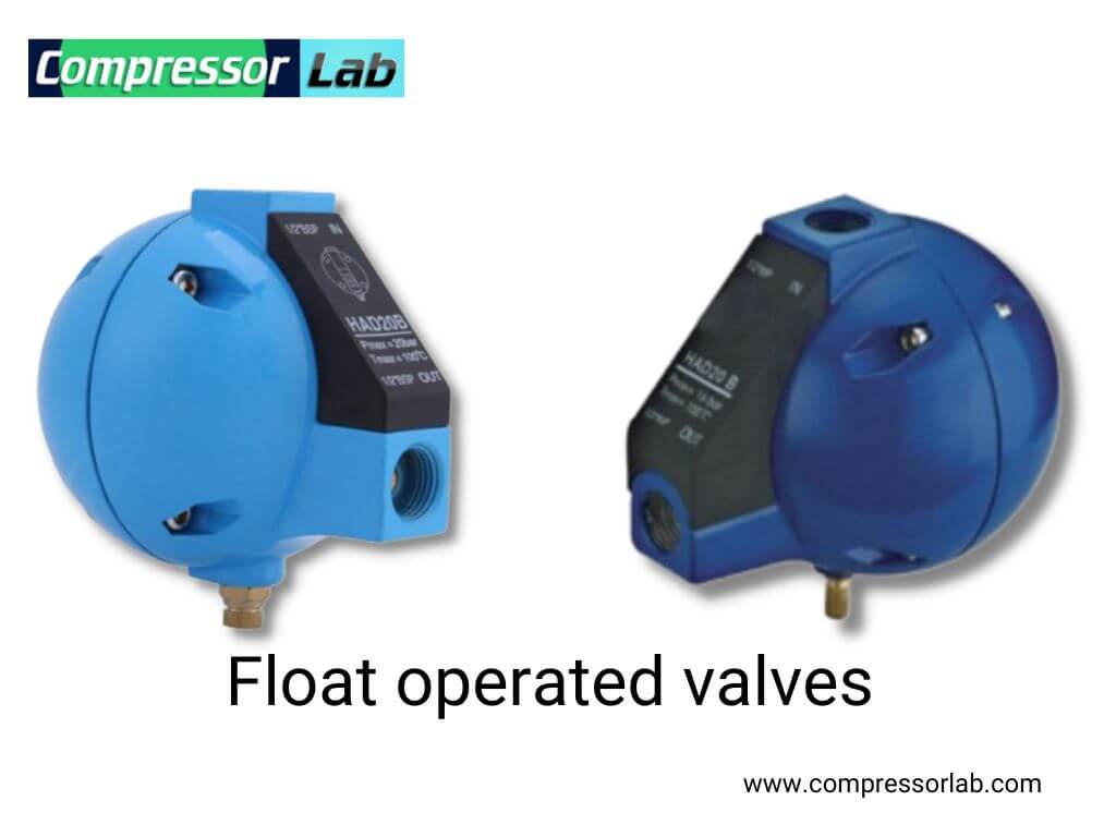 Float operated drain valves