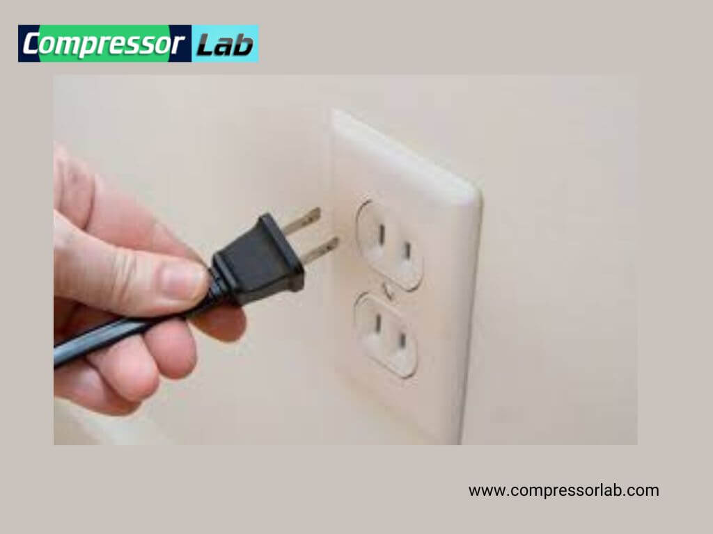 un plugging when draining an air compressor