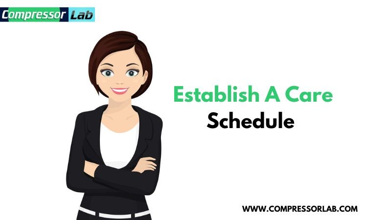 Establish a care schedule