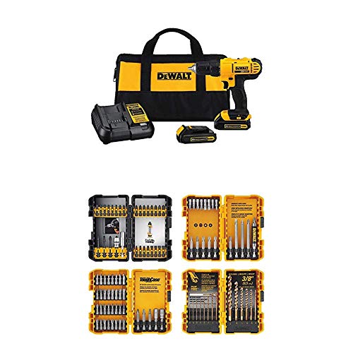 18V Codless Drill Electric Power Drill Set With Charger 3 8 Keyless Chuck 18Nm Torque Led Light And 58Pcs Drill Driver Bits