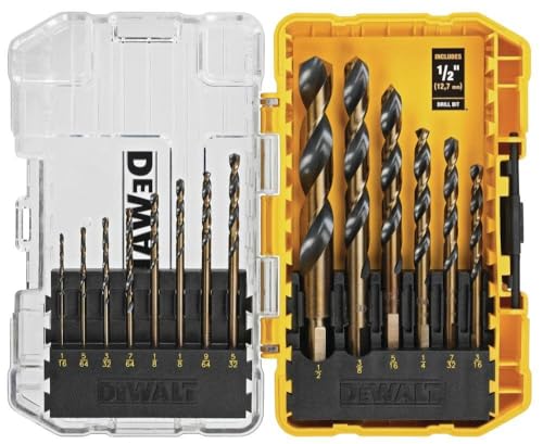21Pc Wood Hole Saws Brad Points Spade Drill Bit Set For Drill Drivers In A Compact Tool Kit Case