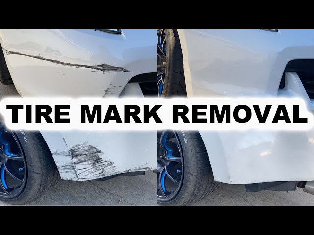 How to Get Tire Marks off Car