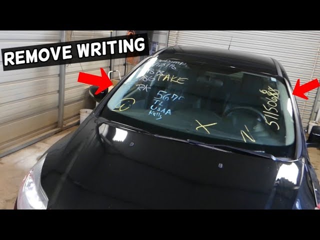 How to Get Writing off Car Glass