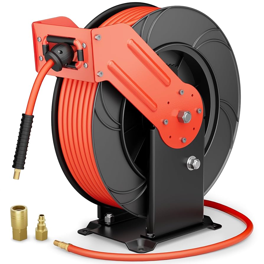 Air Compressor Retractable Hose Reel